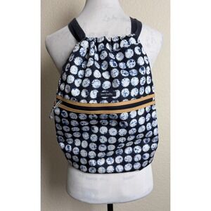 Vera Bradley Lighten Up Backpack Splash Dot Canvas Drawstring Cottagecore 1x Use